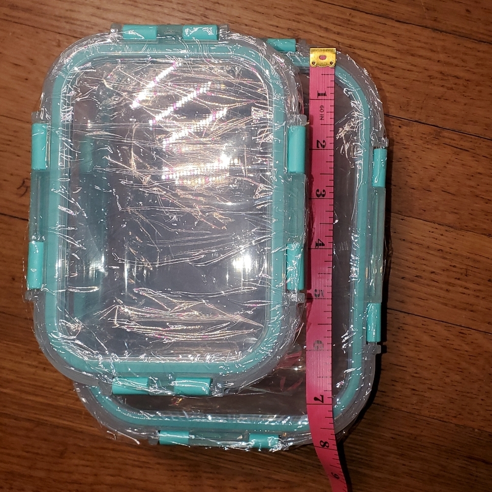 2 Piece Glass Food Storage with Locking Lids - Picture 2 of 7